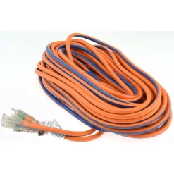 100', 12/3 Gauge/Conductors, Orange/Blue Outdoor Extension Cord