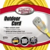 100', 12/3 Gauge/Conductors, Yellow Indoor & Outdoor Extension Cord