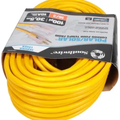 100', 16/3 Gauge/Conductors, Yellow Outdoor Extension Cord