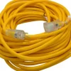 100', 12/3 Gauge/Conductors, Yellow Outdoor Extension Cord