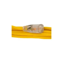 25', 14/3 Gauge/Conductors, Yellow Outdoor Extension Cord