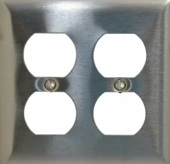 2 Gang, 4-1/2 Inch Long x 4.6 Inch Wide, Standard Outlet Wall Plate