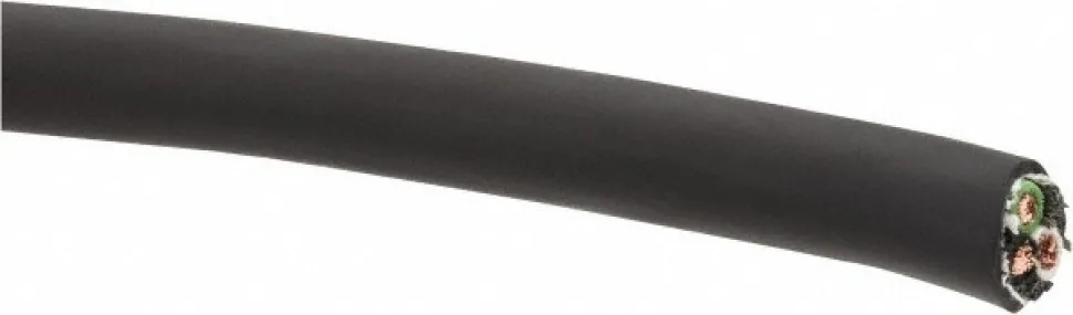 12/3 Gauge/Conductors, Black Indoor & Outdoor Replacement Cord, Priced as 1' Increments, Minimum Cut Length is 125', 250' Total Coil Length