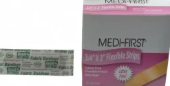50 Qty 1 Pack 3" Long x 3/4" Wide, General Purpose Self-Adhesive Bandage