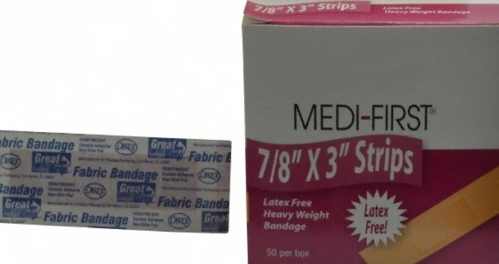 50 Qty 1 Pack 3" Long x 7/8" Wide, General Purpose Self-Adhesive Bandage