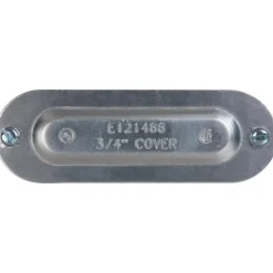 3/4" Trade, Aluminum Conduit Body Cover Plate