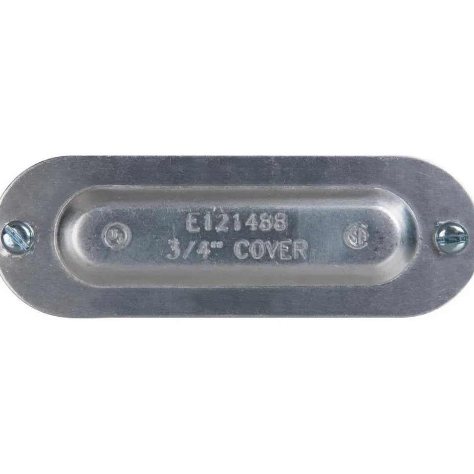 3/4" Trade, Aluminum Conduit Body Cover Plate