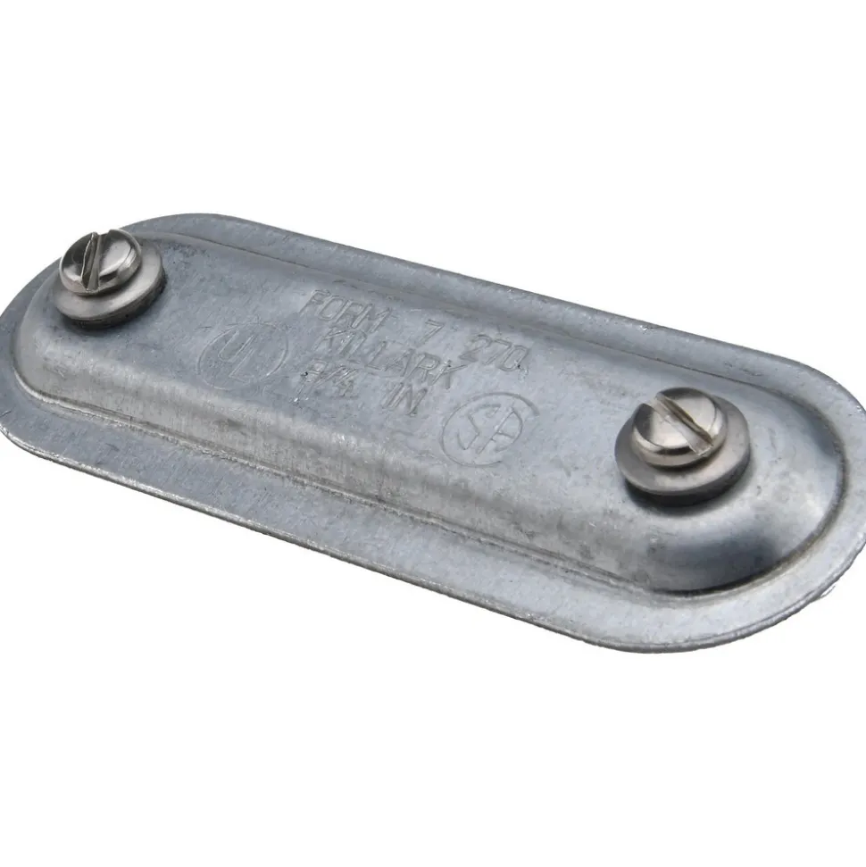 3/4" Trade, Steel Conduit Body Cover Plate