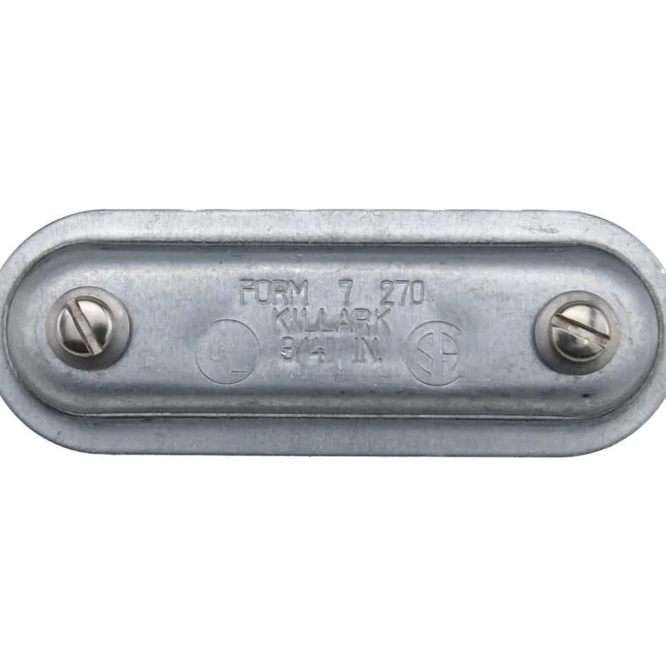 3/4" Trade, Steel Conduit Body Cover Plate