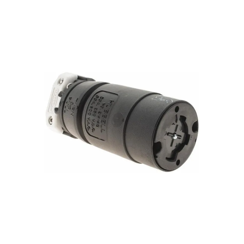 250 VDC, 600 VAC, 20, 30 Amp, NonNEMA Configuration, Industrial Grade, Self Grounding Receptacle