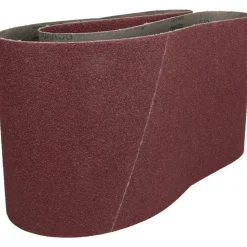 Abrasive Belt: 6" Wide, 48" OAL, 80 Grit, Aluminum Oxide