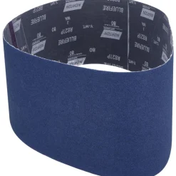 Abrasive Belt: 6" Wide, 48" OAL, 80 Grit, Zirconia Alumina