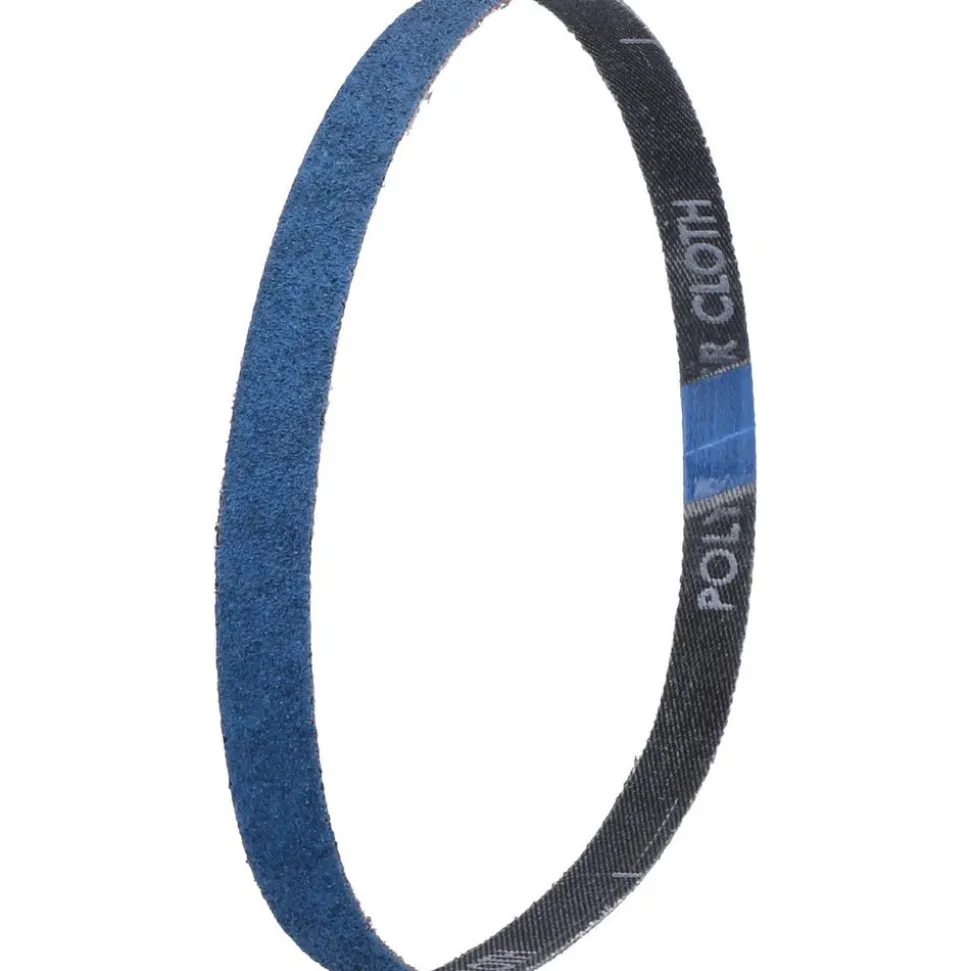 Abrasive Belt: 1/2" Wide, 24" OAL, 60 Grit, Zirconia Alumina