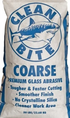 Abrasive Blasting Media: Coarse Grade, Angular, Crushed Glass