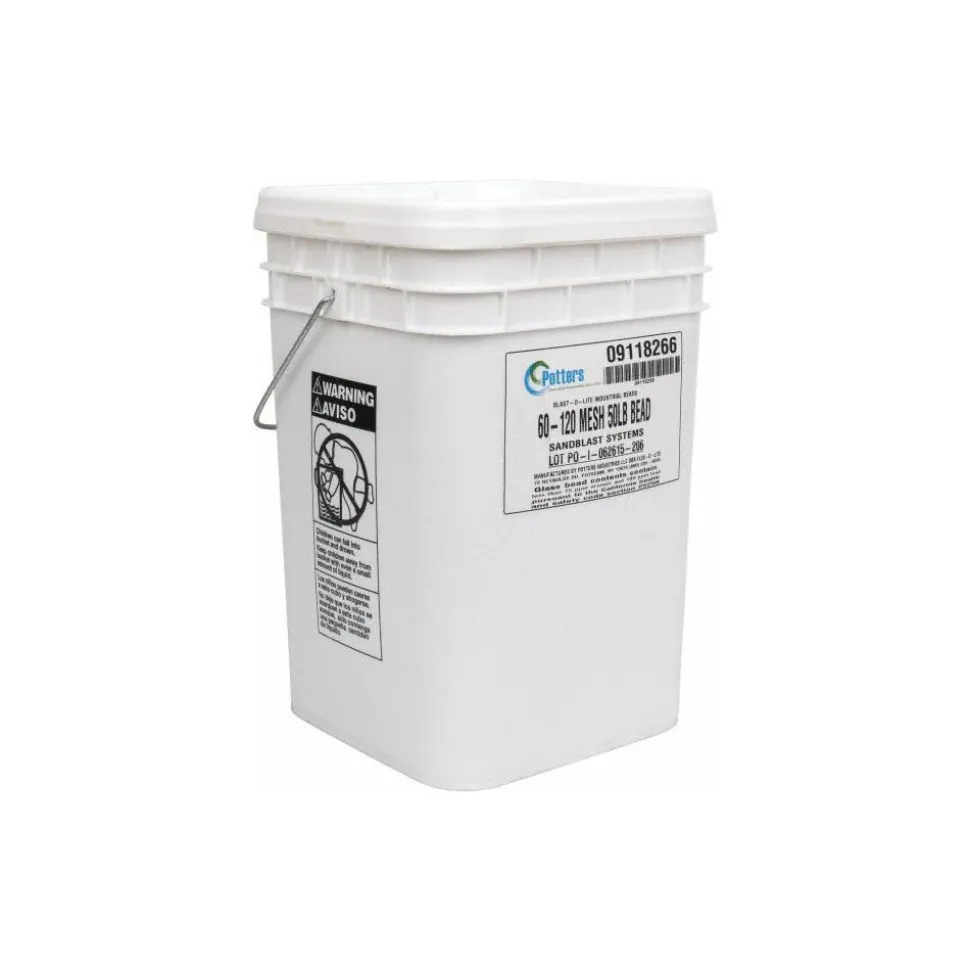 Abrasive Blasting Media: Medium Grade, Smooth, Glass Bead