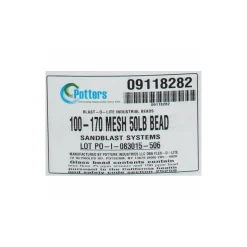 Abrasive Blasting Media: Medium Grade, Smooth, Glass Bead