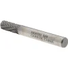 Abrasive Burr: SA-1, 1/4" Cut Dia, Cylinder With Flat End, Double Cut
