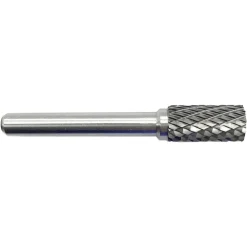 Abrasive Burr: SA-3, 3/8" Cut Dia, Cylinder With Flat End, Double Cut