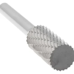 Abrasive Burr: SA-5DC-CCS2A, 1/2" Cut Dia, Cylinder With Flat End, Double Cut