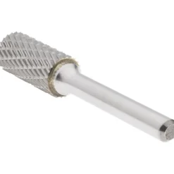 Abrasive Burr: SA-5DC-CCS2A, 1/2" Cut Dia, Cylinder With Flat End, Double Cut