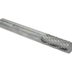 Abrasive Burr: SA-1DC-CCS2A, 1/4" Cut Dia, Cylinder With Flat End, Double Cut