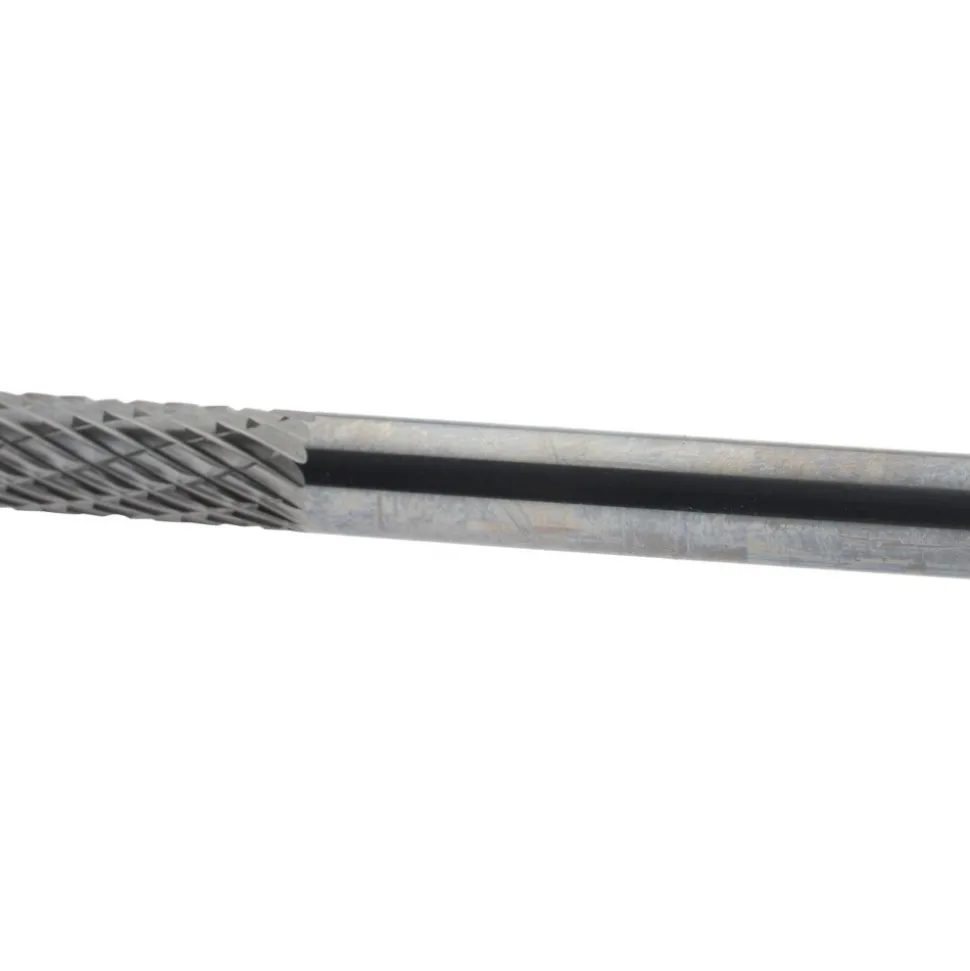 Abrasive Burr: SA-1DC-CCS2A, 1/4" Cut Dia, Cylinder With Flat End, Double Cut