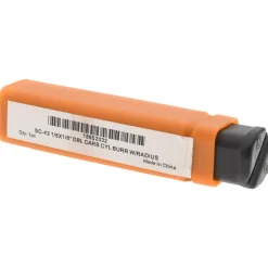 Abrasive Burr: SC-42, 1/8" Cut Dia, Cylinder With Radius End, Double Cut