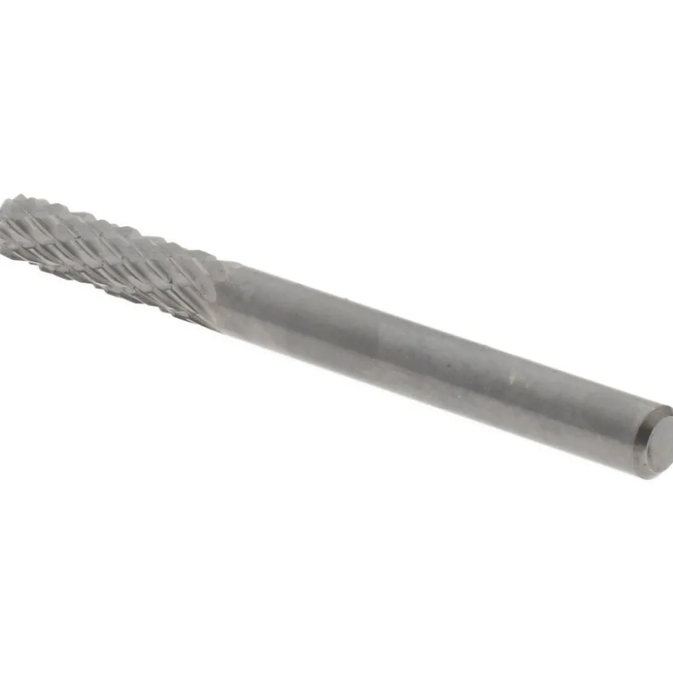 Abrasive Burr: SC-42, 1/8" Cut Dia, Cylinder With Radius End, Double Cut