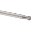 Abrasive Burr: SD-1, 1/4" Cut Dia, Ball, Double Cut