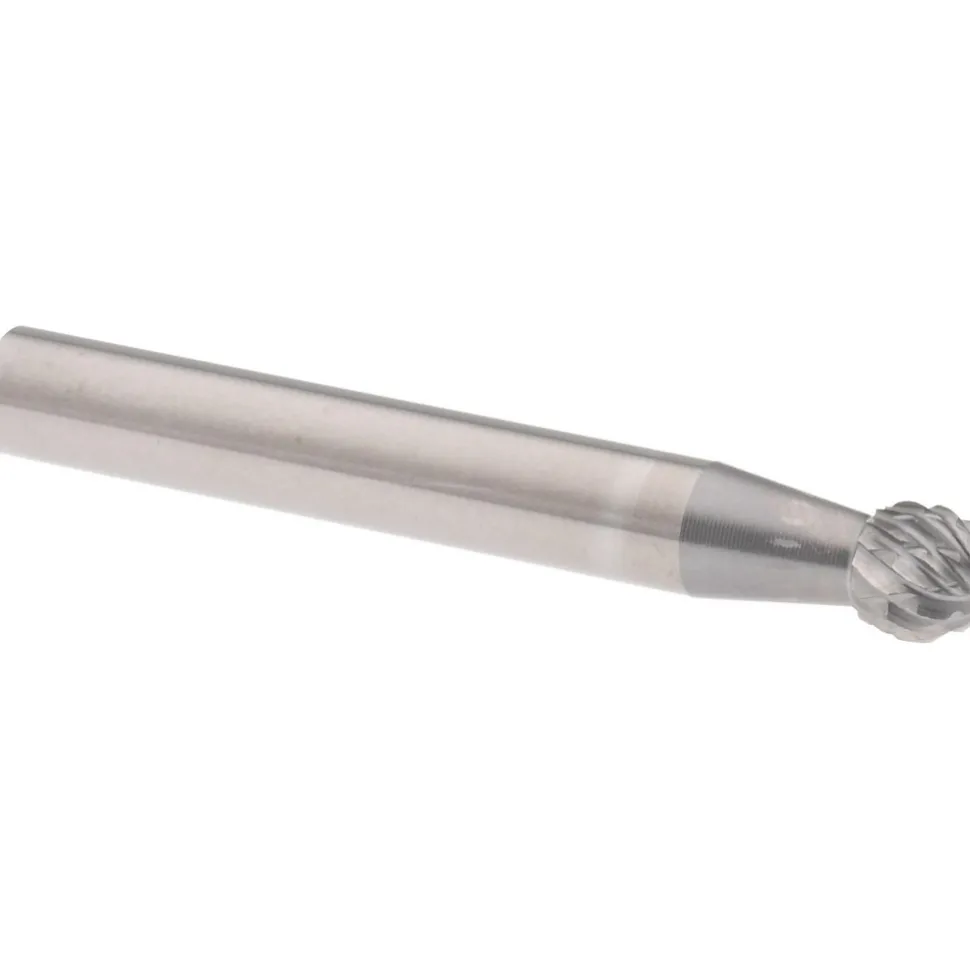 Abrasive Burr: SD-1, 1/4" Cut Dia, Ball, Double Cut