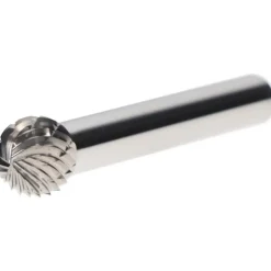 Abrasive Burr: SD-3DC-CCS2A, 3/8" Cut Dia, Ball, Double Cut