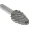 Abrasive Burr: SF-5, 1/2" Cut Dia, Tree With Radius End, Double Cut