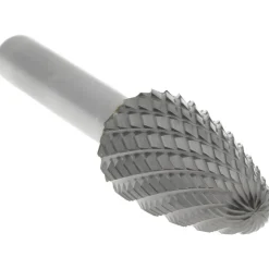 Abrasive Burr: SF-5, 1/2" Cut Dia, Tree With Radius End, Double Cut