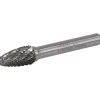 Abrasive Burr: SF-3, 3/8" Cut Dia, Tree With Radius End, Double Cut