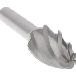 Abrasive Burr: SF-5NF, 1/2" Cut Dia, Tree With Radius End, Aluma Cut