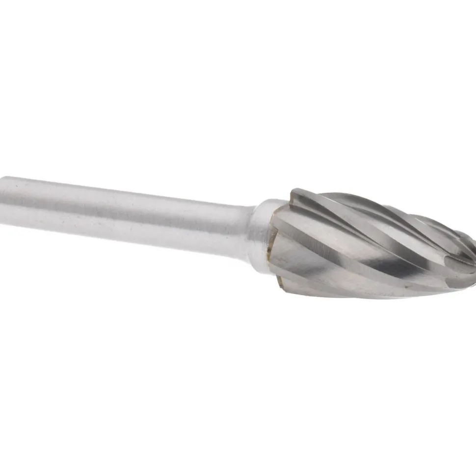 Abrasive Burr: SF-5NF, 1/2" Cut Dia, Tree With Radius End, Aluma Cut