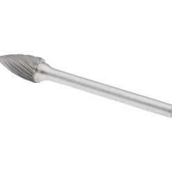 Abrasive Burr: SG-51, 1/4" Cut Dia, Tree With Pointed End, Single Cut