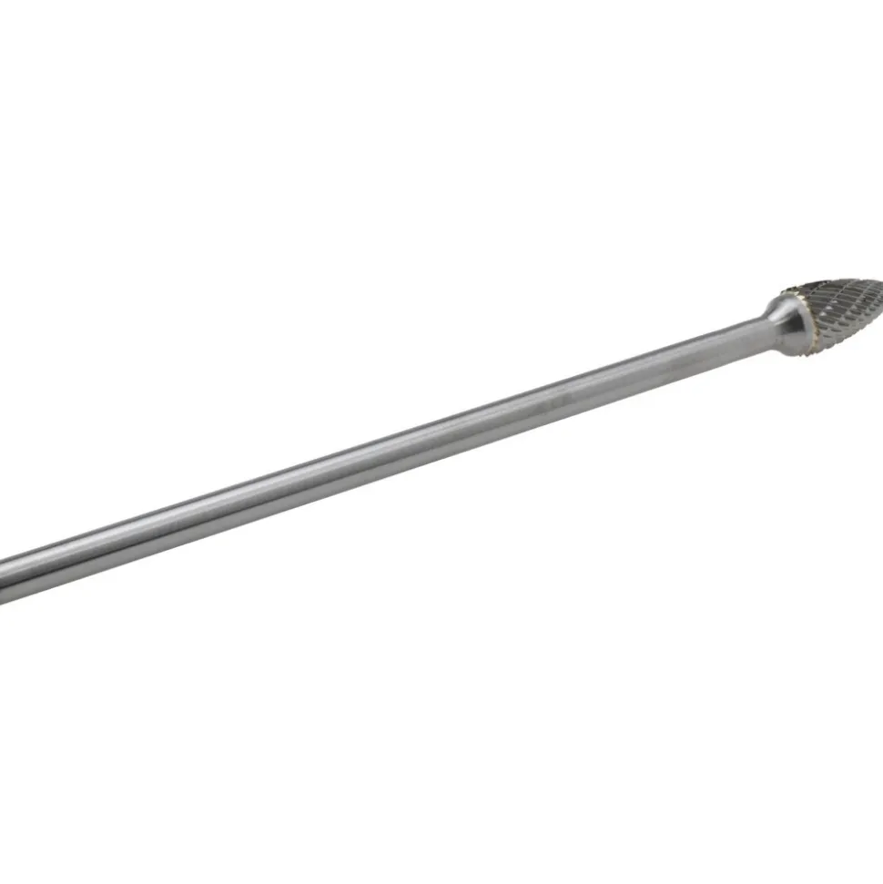 Abrasive Burr: SG-5L, 1/2" Cut Dia, Tree With Pointed End, Standard Cut
