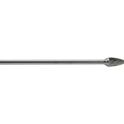 Abrasive Burr: SG-5L, 1/2" Cut Dia, Tree With Pointed End, Standard Cut