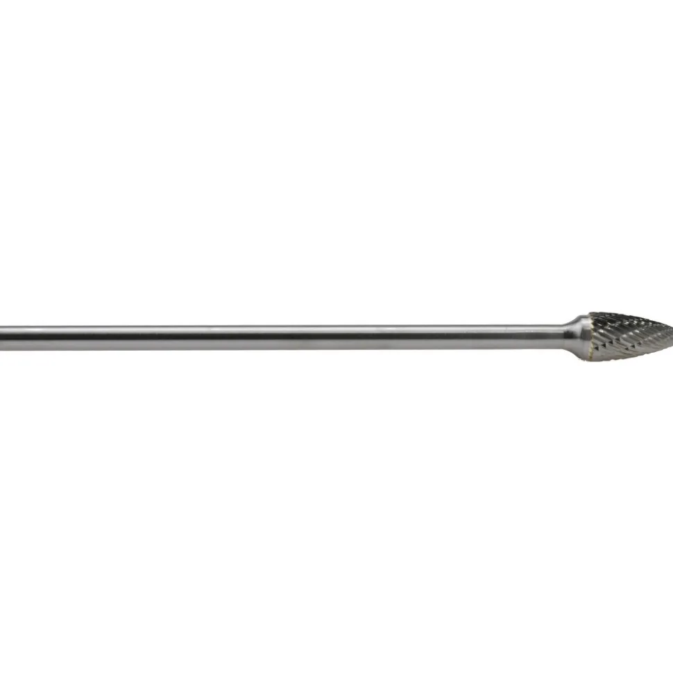 Abrasive Burr: SG-5L, 1/2" Cut Dia, Tree With Pointed End, Standard Cut