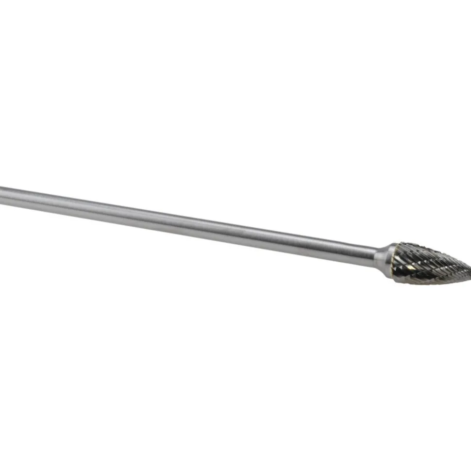 Abrasive Burr: SG-5L, 1/2" Cut Dia, Tree With Pointed End, Standard Cut