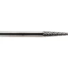 Abrasive Burr: SL-42, 1/8" Cut Dia, Cone, Double Cut