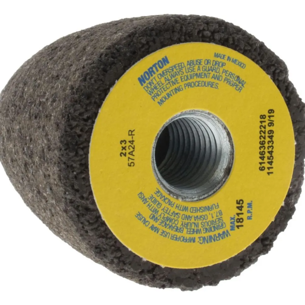 Abrasive Cone: Type 16, Very Coarse, 5/8-11 Arbor Hole