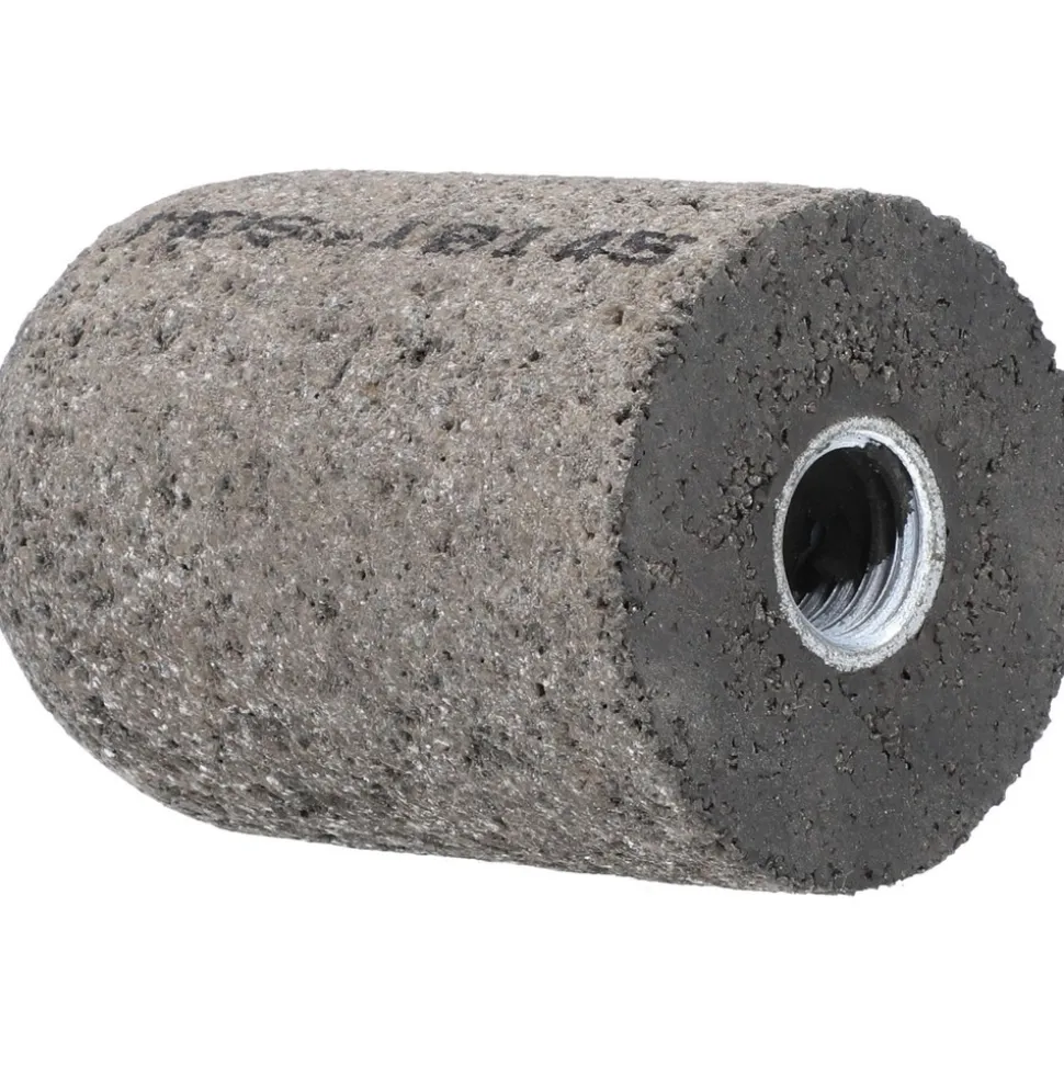 Abrasive Round Tip Plug: 18R Type, Very Coarse, 5/8-11 Arbor Hole