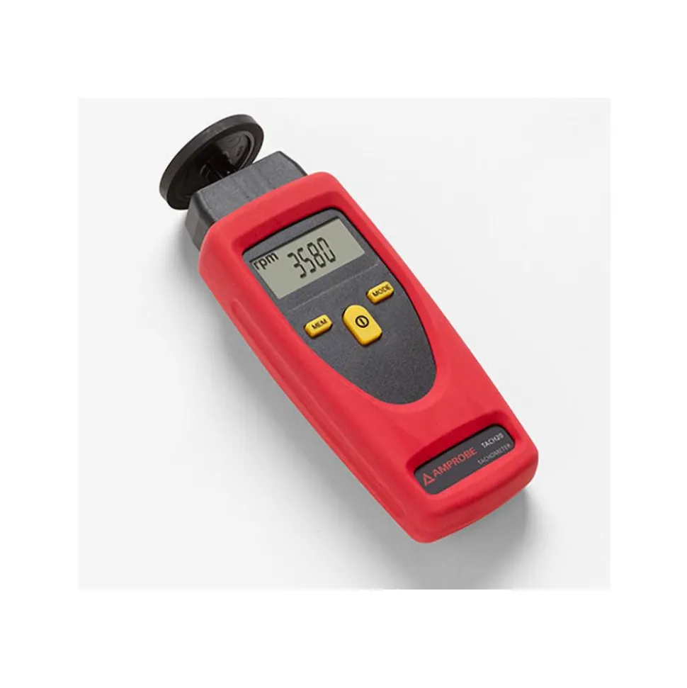 Accurate up to 0.02%, Contact and Noncontact Tachometer