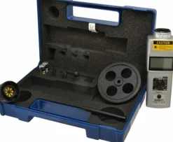 Accurate up to 0.006 +/- 1% Digit (6 RPM Max) (25,000 to 99,999 RPM), 1 RPM Resolution, Contact and Noncontact Tachometer