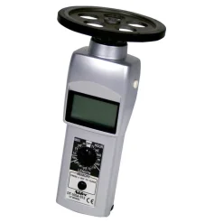Accurate up to 0.006 +/- 1% Digit (6 RPM Max) (10,000 to 25,000 RPM), 0.001 RPM Resolution, Contact Tachometer