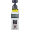 Accurate up to 0.006 +/- 1% Digit (6 RPM Max) (25,000 to 99,999 RPM), 1 RPM Resolution, Contact and Noncontact Tachometer