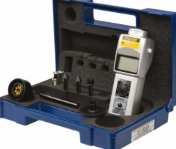 Accurate up to 0.006 +/- 1% Digit (6 RPM Max) (25,000 to 99,999 RPM), 1 RPM Resolution, Contact and Noncontact Tachometer