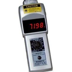 Accurate up to 0.006 +/- 1% Digit (6 RPM Max) (25,000 to 99,999 RPM), 1 RPM Resolution, Contact and Noncontact Tachometer